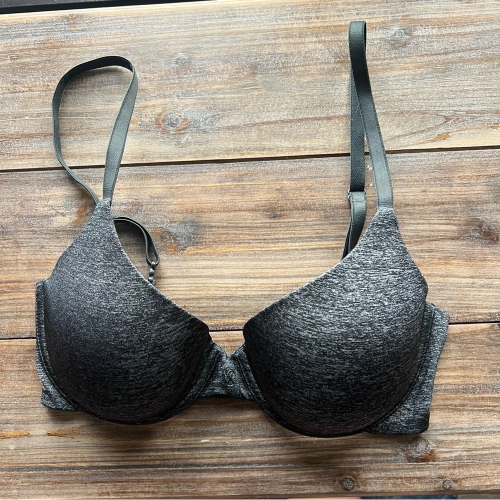 Victoria’s Secret Uplift Semi Demi Grey Bra Size 32D